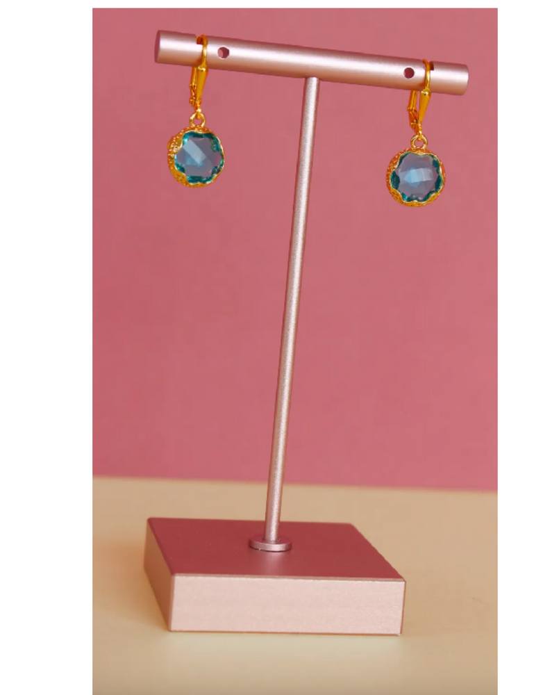 K KAJOUX Zante Teal  Short Earrings