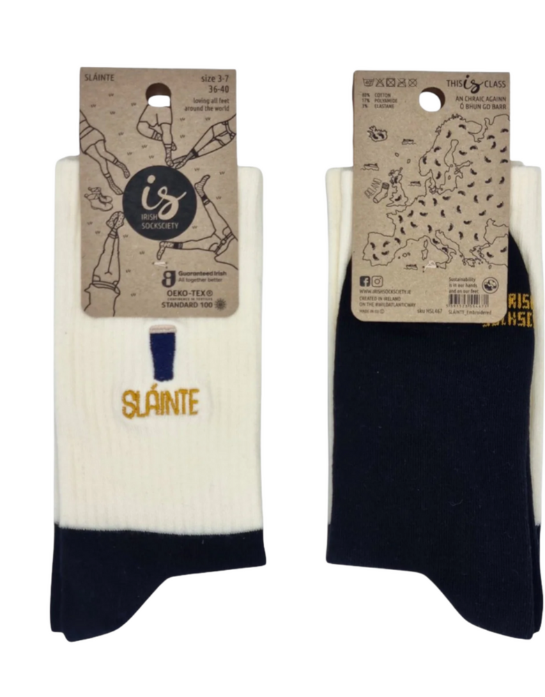 IRISH SOCKSCIETY Sláinte Socks- Size 8-12