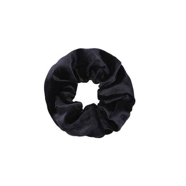 Scrunchie Velvet | diverse kleuren  — Zwart