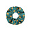 Scrunchie Satin Green dot