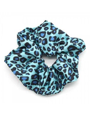  Scrunchie Dierenprint — Blauw