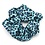 Scrunchie Dierenprint — Blauw