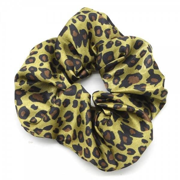 Scrunchie Dierenprint  — Groen