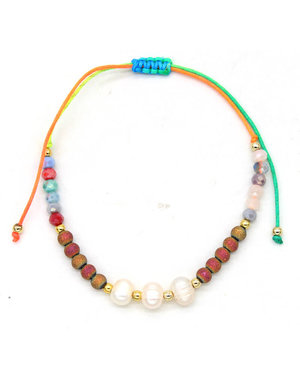  Enkelbandje sea pearls  — Multicolor