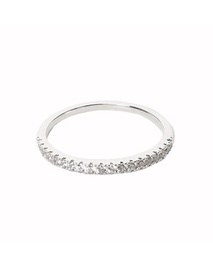 Yehwang Ring | Stone Row |  Zilver - Shine