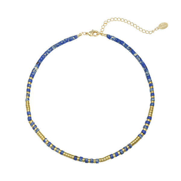 Yehwang Ketting Power to the stone | Blauw