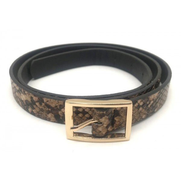 Riem Slangenlook -  71 t/m 86 centimeter  — Bruin