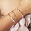 Yehwang Armband Locked Heart Goudkleurig