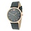 Ernest Horloge Stonewash blauw - Rose goud