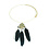 Ketting veren zwart