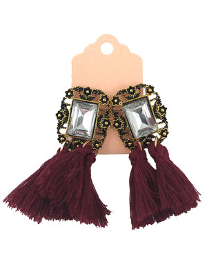  Oorbellen Bohemian Style Rood