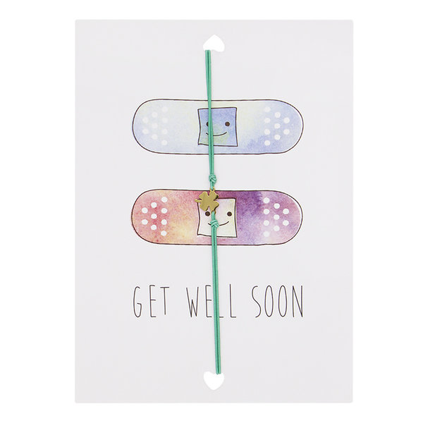 Yehwang Lucies Amsterdam | Kaart met armband | Get Well Soon