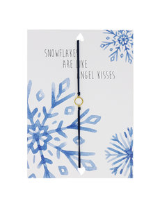 Yehwang Lucies Amsterdam | Kerstkaart met Armband | Snowflakes