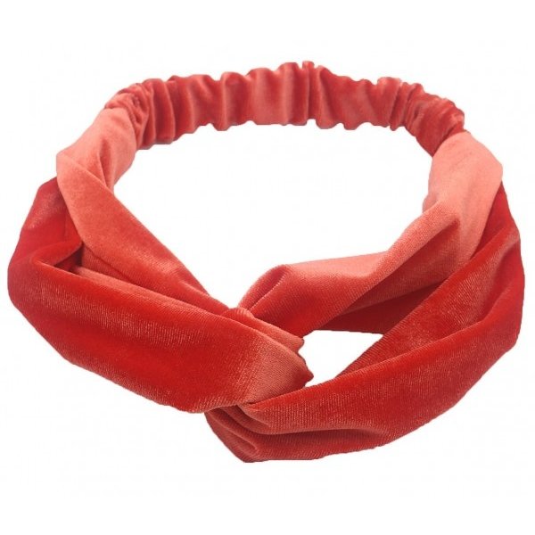 Haarband velvet rood