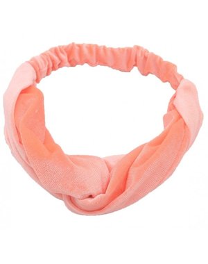  Haarband velvet | zalm roze