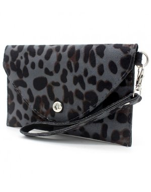  Clutch dierenprint Grijs