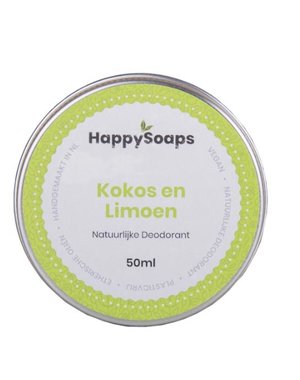 Happy Soaps Natuurlijke deodorant | kokos Limoen