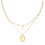 Yehwang Ketting Pretty in Pearls  — Goud