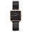 Yehwang Horloge square - Zwart en goud - Japan Movt