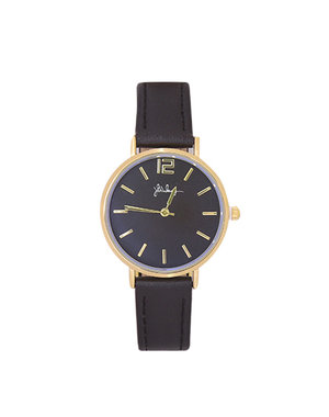 Yehwang Horloge Little Time | Zwart & Goud