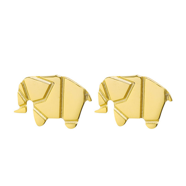 Yehwang Oorbellen Knopjes Olifant | Goud