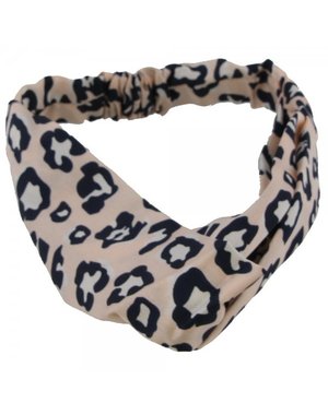  Haarband luipaardenprint | Roze