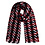 Yehwang Sjaal Dames Houndstooth | Rood - Zwart