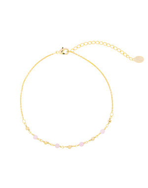 Yehwang Enkelbandje Small Beads | Roze