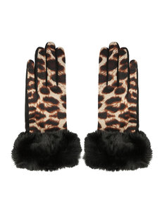 Yehwang Handschoenen Furry | Luipaard