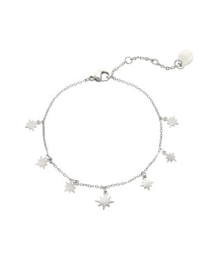 Yehwang Enkelbandje Counting Stars | Zilver