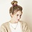 Yehwang Scrunchie Dierenprint |  Rood- Goud