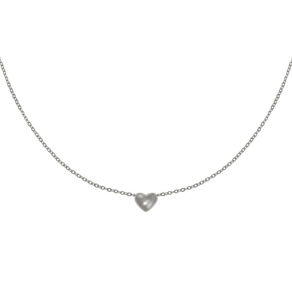 Yehwang Ketting Hartje Always in my Heart | Zilver