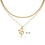 Yehwang Ketting Slang dubbel | Goud