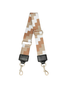 Yehwang Schoudertas band - Bag strap - Blocks | Beige