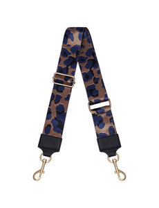 Yehwang Schoudertas band - Bag strap - Panterprint | Blauw