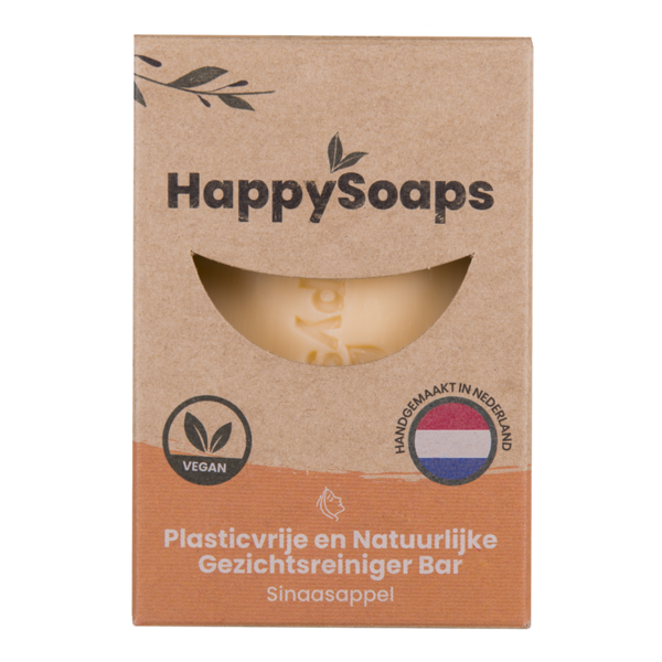 Happy Soaps Gezichtsreiniger Bar |  Sinaasappel