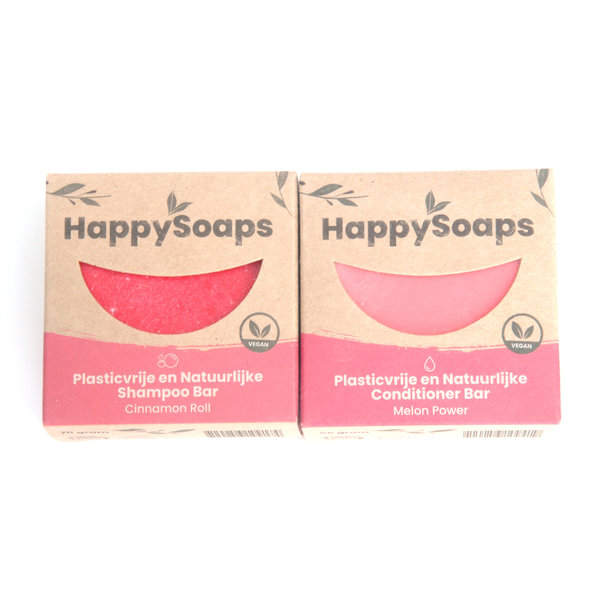 Happy Soaps HappySoaps Shampoo en conditioner set | Kaneel en Meloen