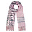 Yehwang Sjaal Dames Striped | Roze