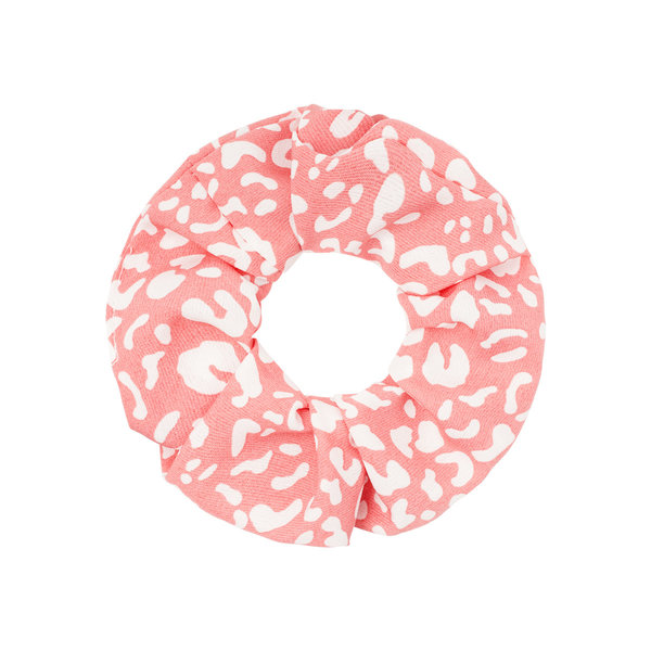 Yehwang Scrunchie Diereprint Pastel | Zalm roze
