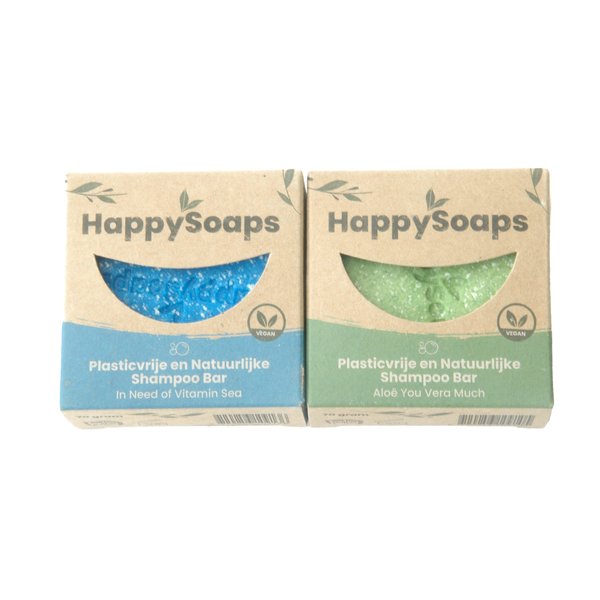 Happy Soaps HappySoaps Shampoo bar set | Vitemin Sea en Aloë Vera