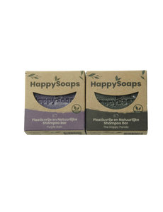 Happy Soaps HappySoaps Shampoo bar set | Lavendel en Panda