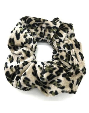  Scrunchie Velvet Dierenprint