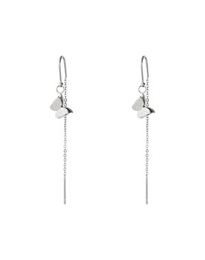 Yehwang Oorbellen Vlinder Swing | Zilver