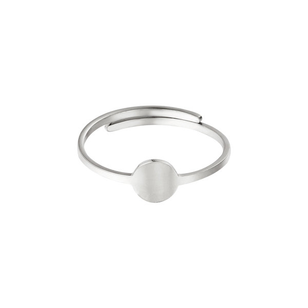 Yehwang Minimalistische ring rond | Zilver