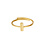 Yehwang Minimalistische ring rechthoek | Goud