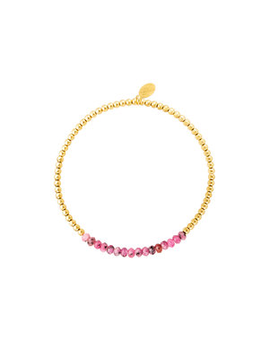 Yehwang Armband kralen puk | Roze