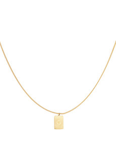 Yehwang Ketting met Bedel Hartje | Goud