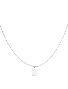 Yehwang Ketting met Bedel Hartje | Zilver