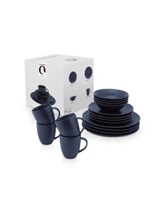 vtwonen Tableware Serviesset Set  Raw | Mat Blauw | 16 delig