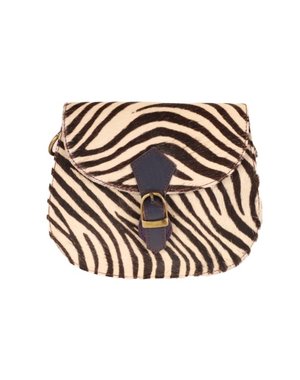 Booming Bags Booming Bag  Animal Schoudertas | Zebra - Bruin